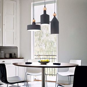 Ideal lux triade lampadario antracite per isola cucina
