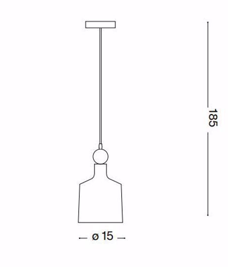 Ideal lux triade-3 sp1 lampadario antracite per isola cucina