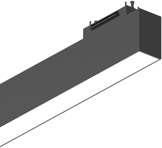 Ideal lux arca modulo faretto led 48v 13w 4000k nero per binario monofase togo ottica 100