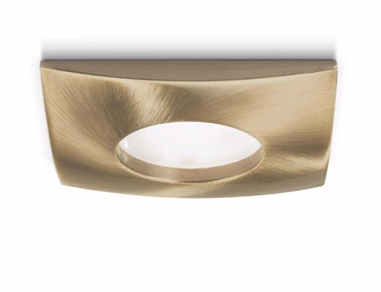 Faretto a scomparsa per cartongesso quadrato brunito da bagno ip65 gea luce