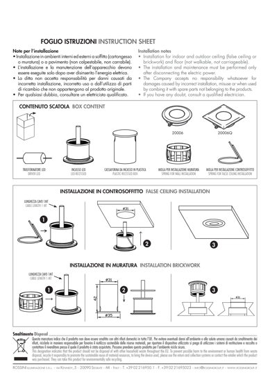 Faretto da incasso  a soffitto quadrato cromato per doccia 5w 4000k