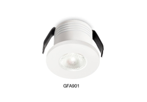 Faretto da incasso  3w 3000k 220-240v gea luce glam rotondo bianco per controsoffitto