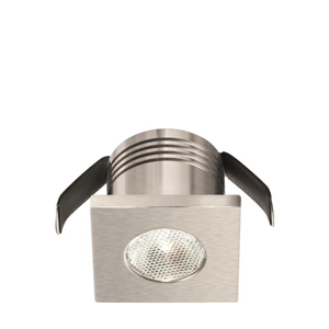 Faretto da incasso led controsofitto grigio 3w 3000k gea luce glam