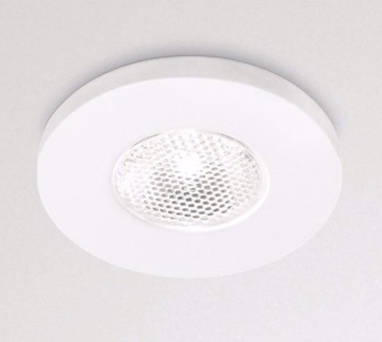 Gea luce glam faretto  da incasso 3w 4000k rotondo bianco