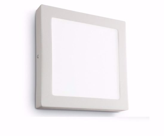 Plafoniera led 18w 3000k quadrata universal pl d22 square ideal lux