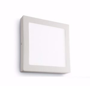 Plafoniera a led 12w 3000k ideal lux universal pl d17 square