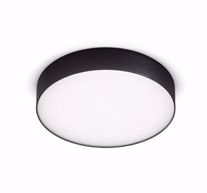 Plafoniera per interni nera gea luce 30w 4000k luce naturale cloe