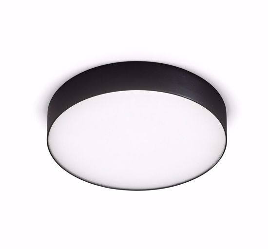 Plafoniera per interni nera gea luce 30w 4000k luce naturale cloe