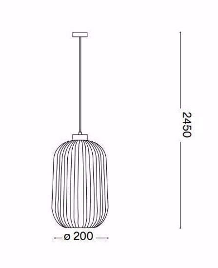 Mint-3 sp1 ideal lux lampada contemporaneo sospesa vetro decorato verde