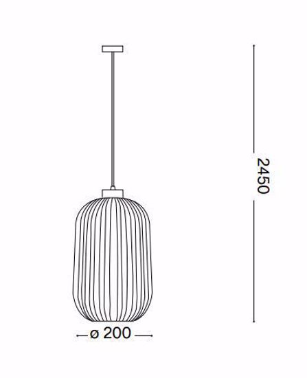 Ideal lux lampada a sospensione mint-3 sp1 da cucina vetro fume decorato