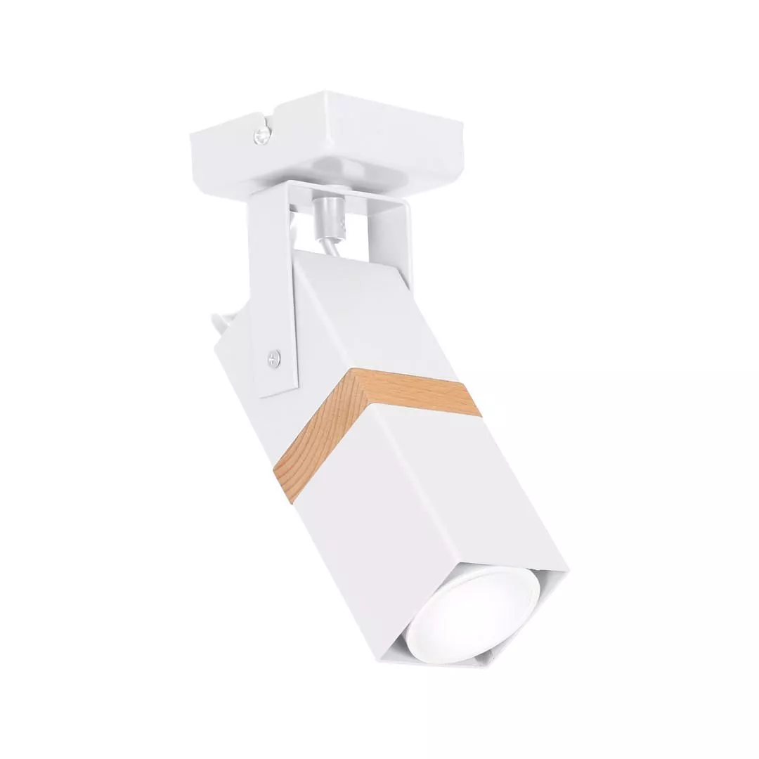 Faretto da soffitto orientabile bianco gu10 led cilindro - 6A9C