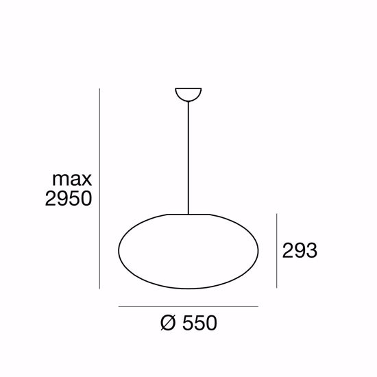 Lampada a sospensione da cucina bianco ovale linea light oh!smash ip65