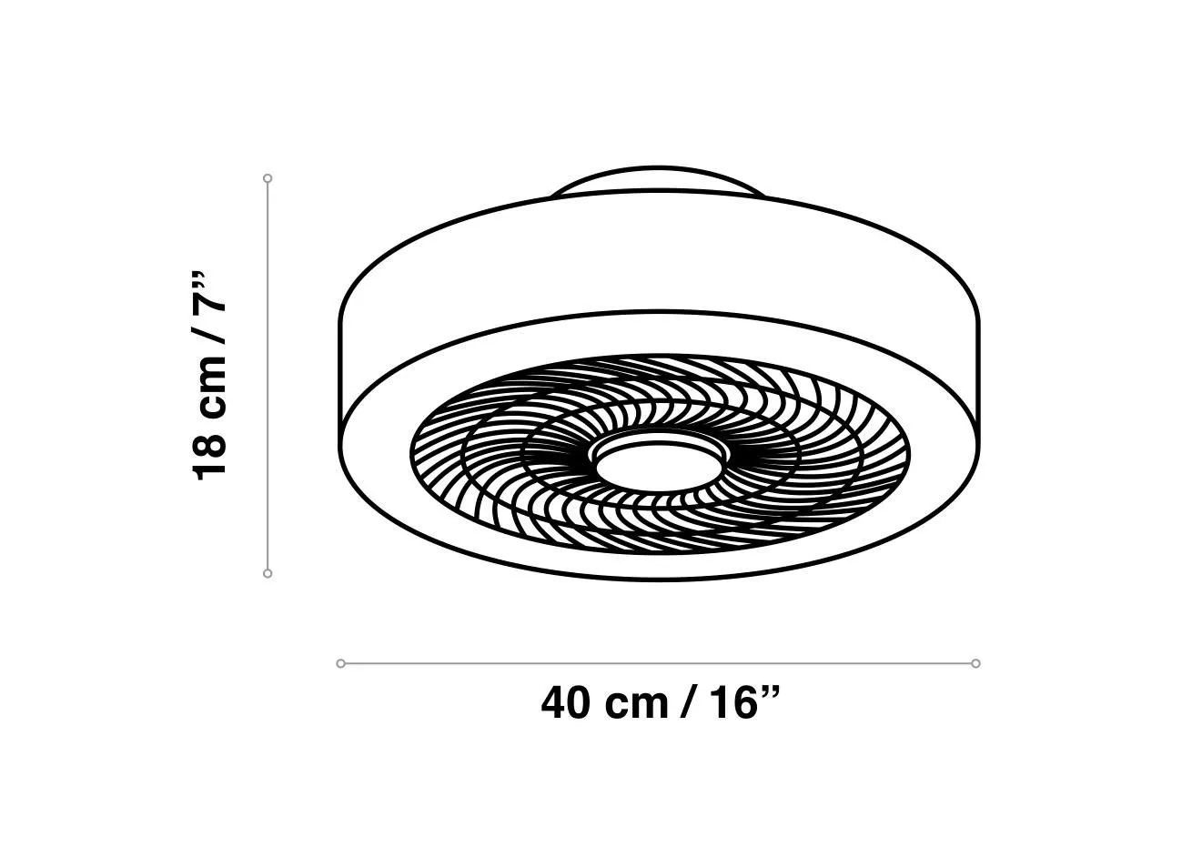 Ventilatore a soffitto plafoniera con luce 18mq multifunzione legno con  telecomando - 5D59