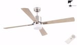 Ventilatore da soffitto a pale 132cm silenzioso 28mq con luce telcomando