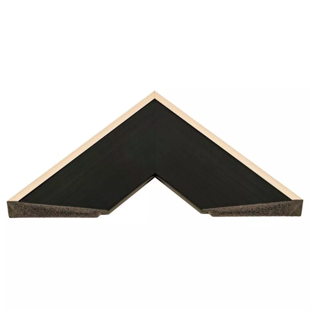 Quadro foglie astratte su legno 53x73 canvas verticale per soggiorno  cornice nera - 6EF5