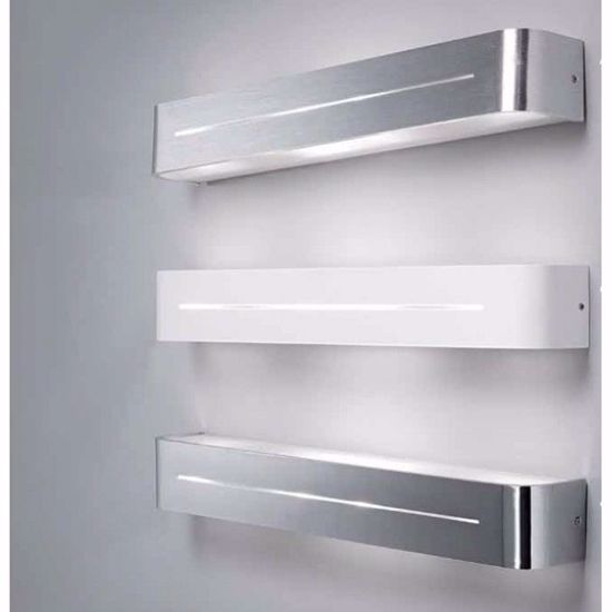 Posta ap4 applique da parete 62cm alluminio spazzolato ideal lux