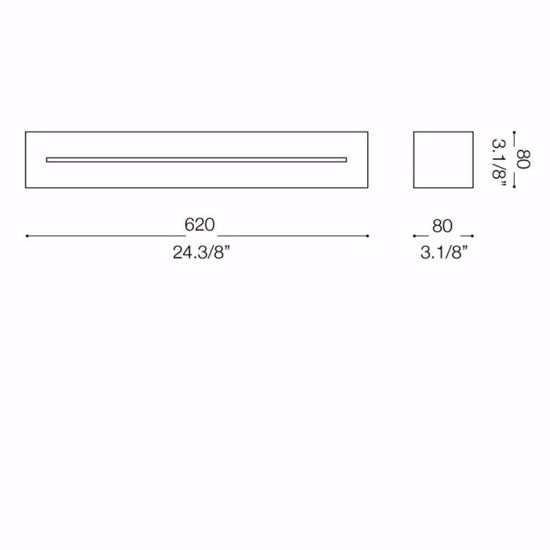 Ideal lux posta ap4 applique da parete rettangolare metallo bianco