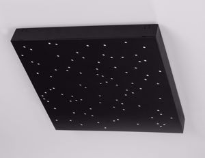 Plafoniera led 8w cielo stellato nero 30x30 dimmerabile quadrata