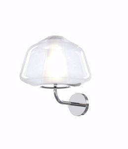 Lampada da parete in vetro pirex trasparente toplight