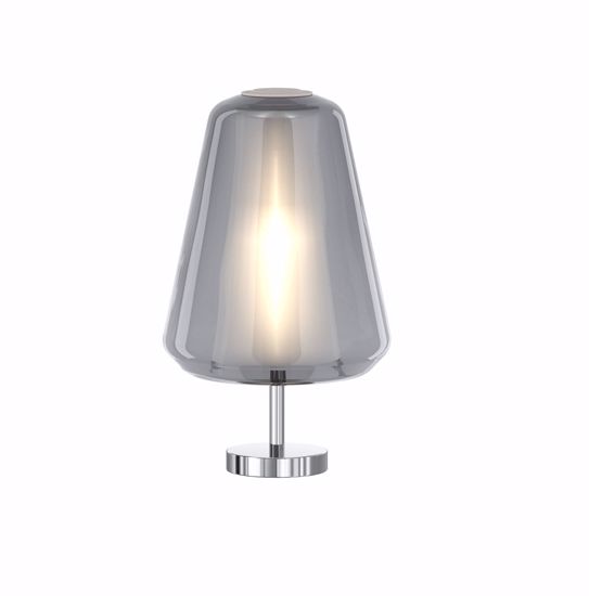 Toplight abatjour lampada da comodino vetro fume moderna