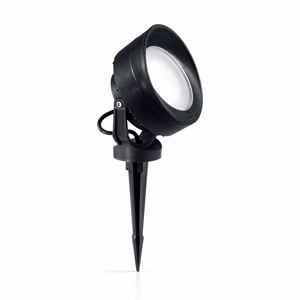 Ideal lux litio pr1 faretto da esterno per giardino con picchetto nero orientanbile ip66