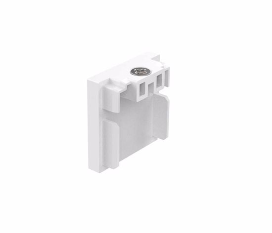 Ideal lux ego tappo finale senza foro bianco per binario monofase lego