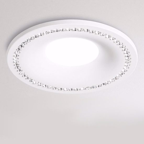 Faretto da incassso controsoffitto cristalli strass gea luce coralie