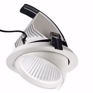 Gea luce faretto da incasso  chandra 40w 3000k bianco