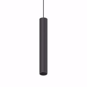 Ideal lux ego pendant lampada led 13w 3000k nero 48v ottica 30