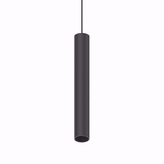 Ideal lux ego pendant lampada led 13w 3000k nero 48v ottica 30