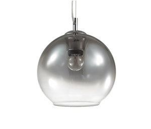 Nemo sp1 d20 lampadario per cucina sfera vetro cromo sfumato ideal lux