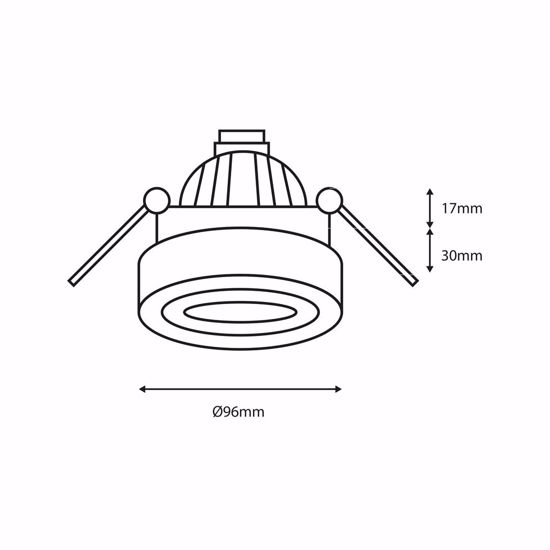 Faretto da incasso soffitto bianco rotondo orientabile