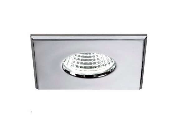 Faretto da incasso  a soffitto per doccia bagno ip65 cromo 5w 3000k