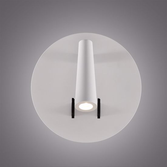 Applique orientabile per comodino camera da letto led 3000k bianco moderna