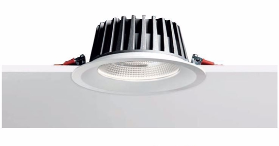 Faro da incasso  36w 4000k dali per controsoffitto rotondo bianco 220-240v