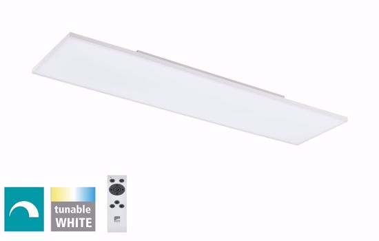 Plafoniera led 120x30 38w tricolor rettangolare