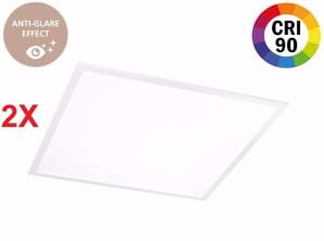 Ideal lux led panel fi 3000k cri90 confezione n2 pannelli led da incasso