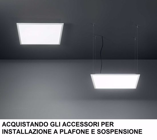 Ideal lux led panel fi 3000k cri90 confezione n2 pannelli led da incasso