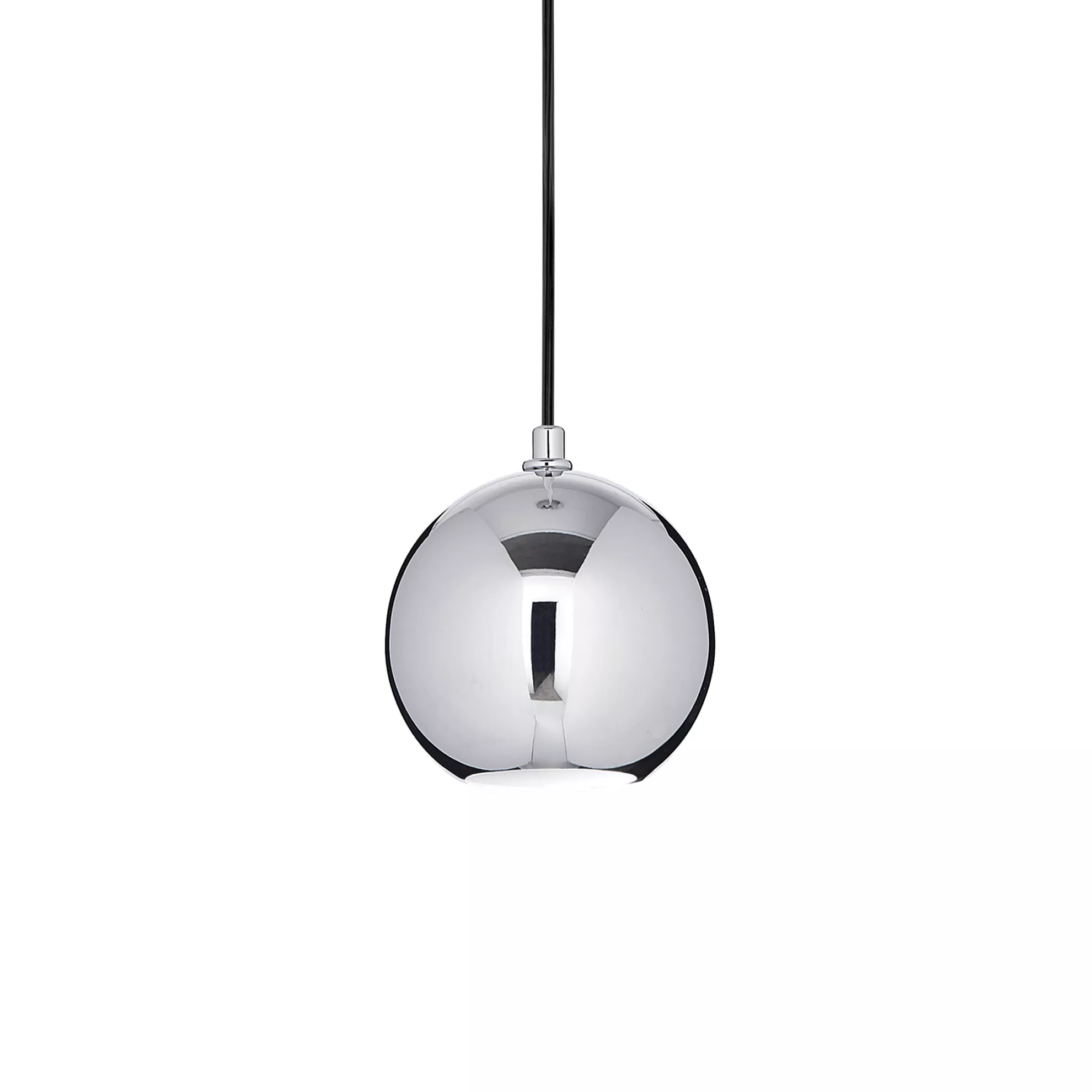 Lampada a sospensione per penisola design sfera cromo mrjack ideal lux sp1  big - MRJACKSP1BIGCRO