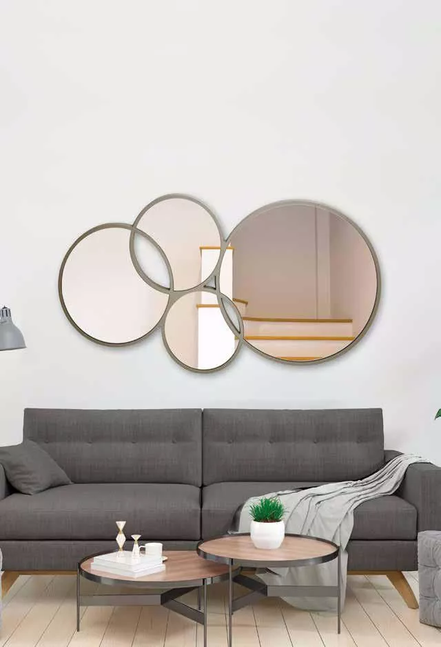 Specchio da muro design rettangolare parete decorativo con