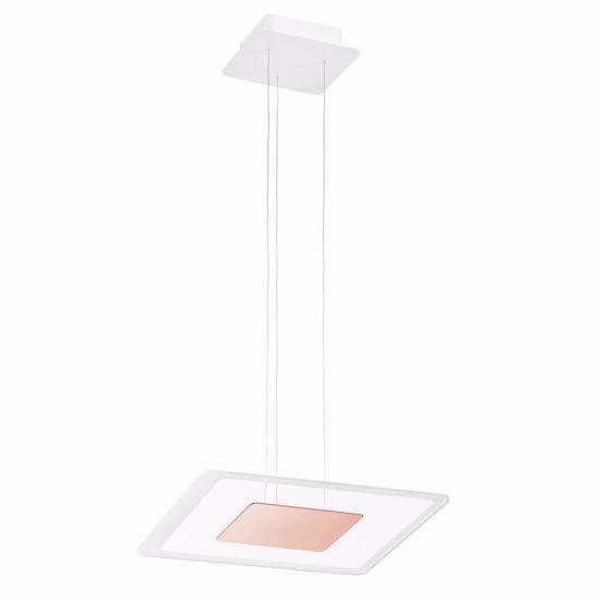 Linea light aruba lampadario moderno led 3000k rame 35x35 cm