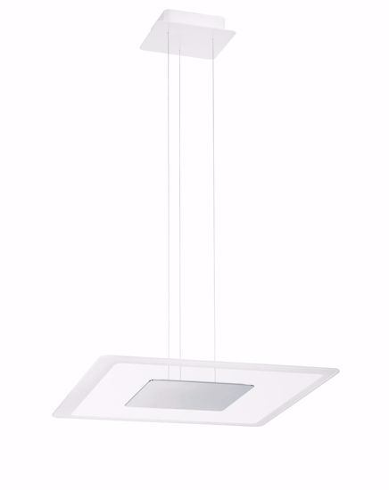 Lampadario moderno aruba linea light led 40w 3000k cromo 50x50