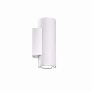 Applique da parete monoemissione birba linea light cilindro bianco gu10