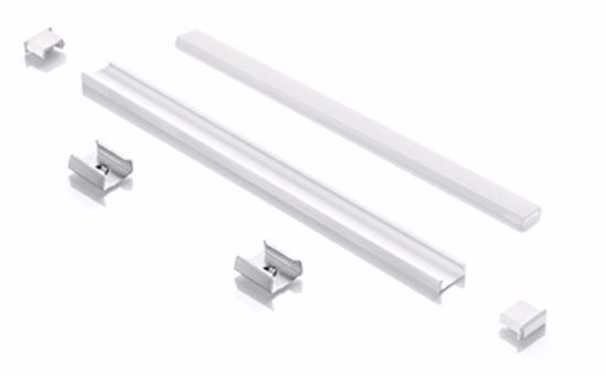 Ideal lux slot sur profilo esterno 1mt bianco con kit diffusore per strip max 11mm