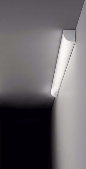 Ideal lux esterno alluminio 1mt per strip led max 11mm angolare rotondo grigio kit diffusore