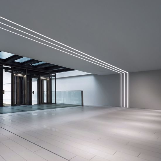 Profilo 3mt bianco da incasso cartongesso con diffusore per strip led max 14mm ideal lux