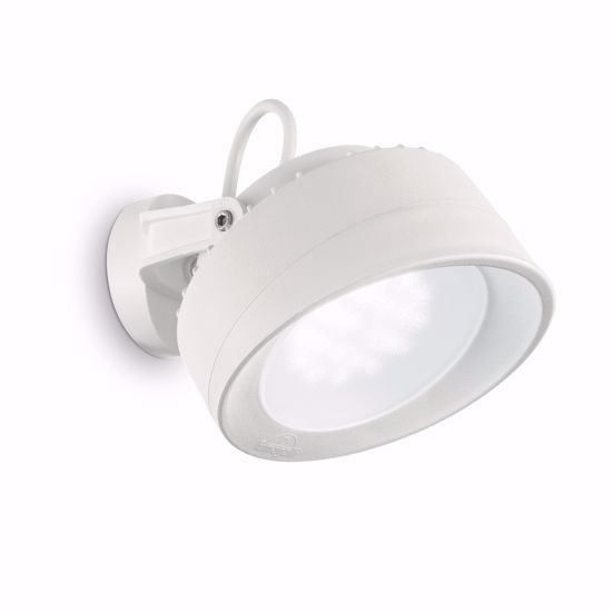 Ideal lux litio faretto da esterno orientabile ip66 bianco