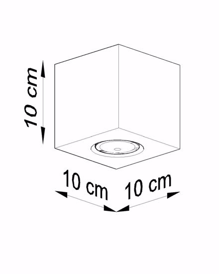 Faretto led di legno cubo da soffitto