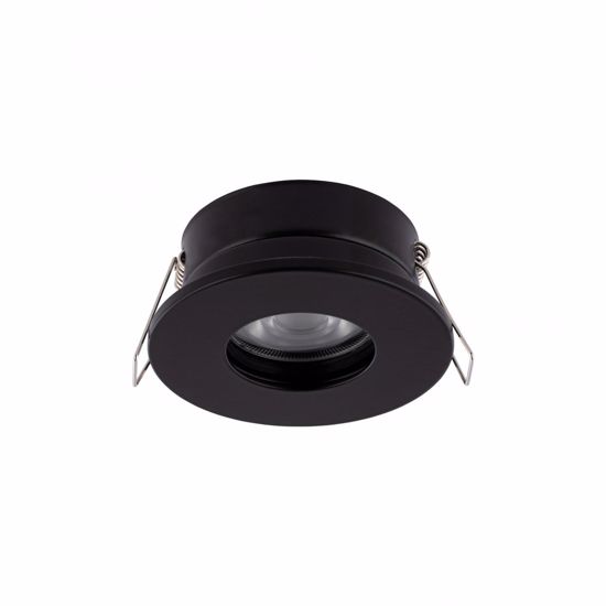 Faretto da incasso soffitto rotondo nero per bagno doccia ip54 gu10 220v