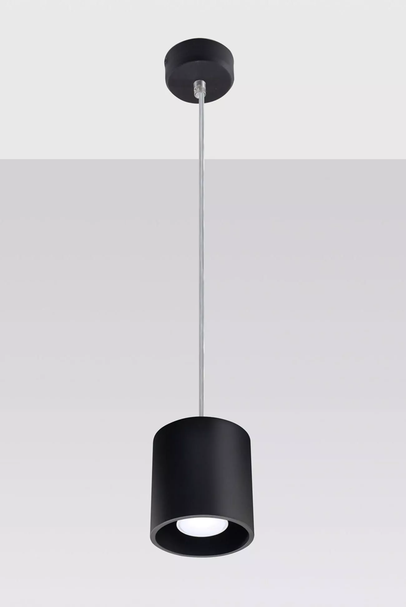 Lampadario a led design moderno nero per cucina studio DL1661